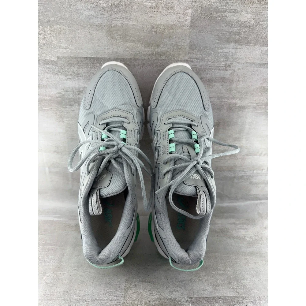 ASICS GEL-Quantum 90 Women Grey Mint Green Running Shoes 1202A040 Size 9.5
